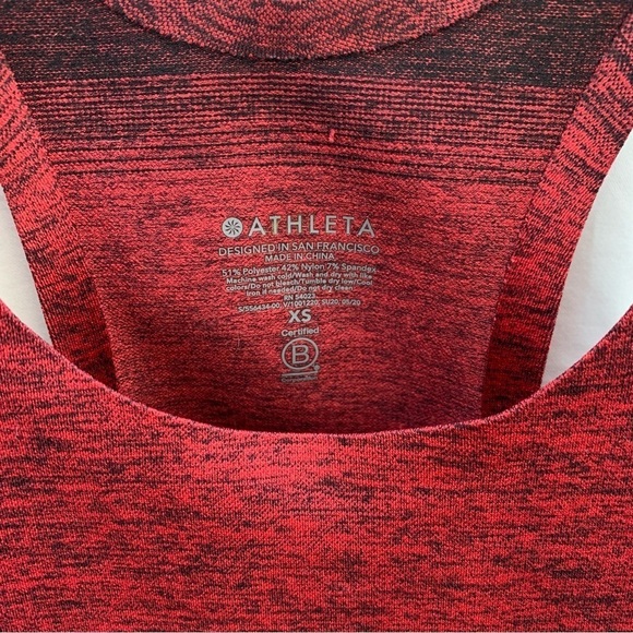 Athleta Relay Tank Top Red Blue Gradient Ombré Athletic Gym Cycling Size XS - Picture 2 of 6